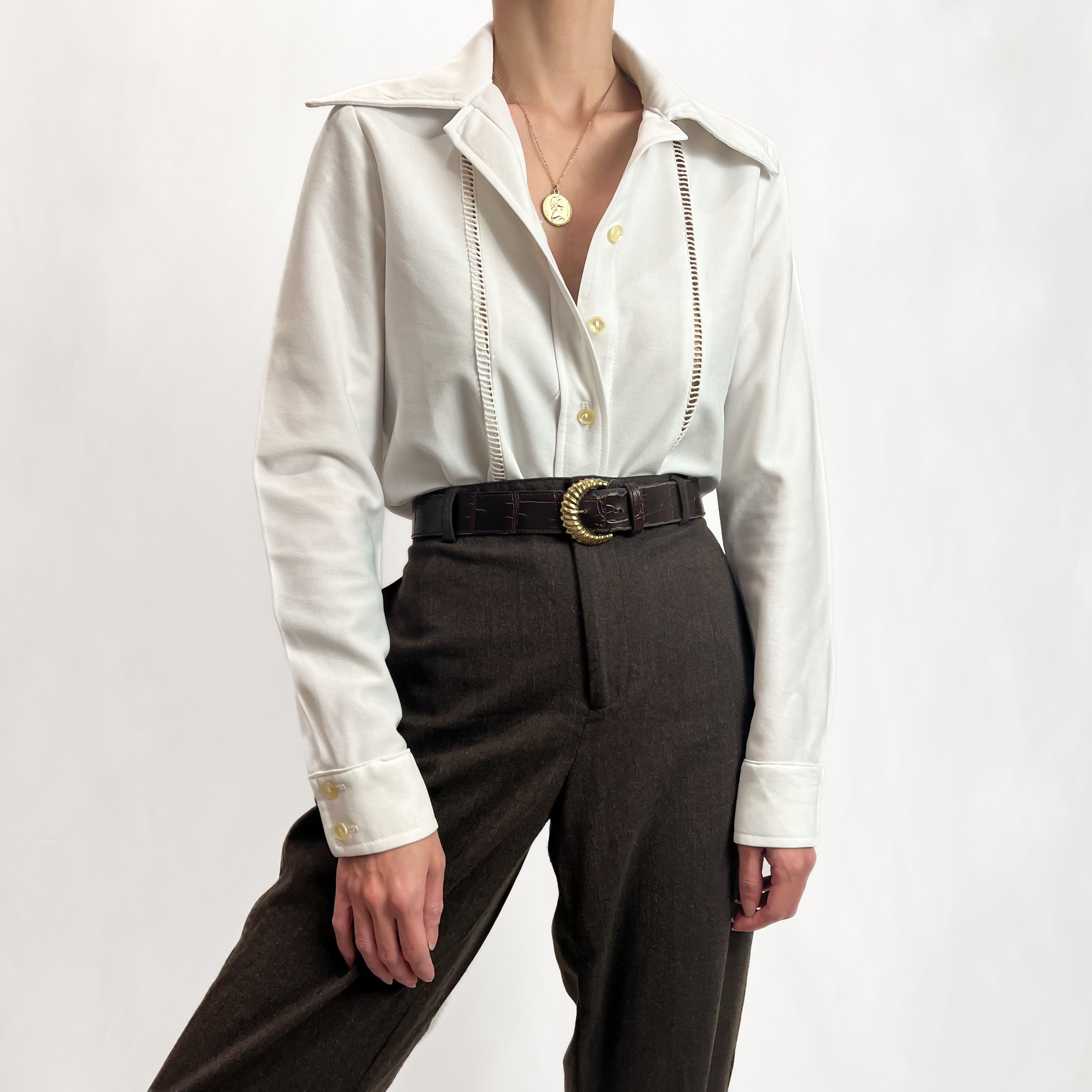 Snow Dagger Collar Button Up XS-M