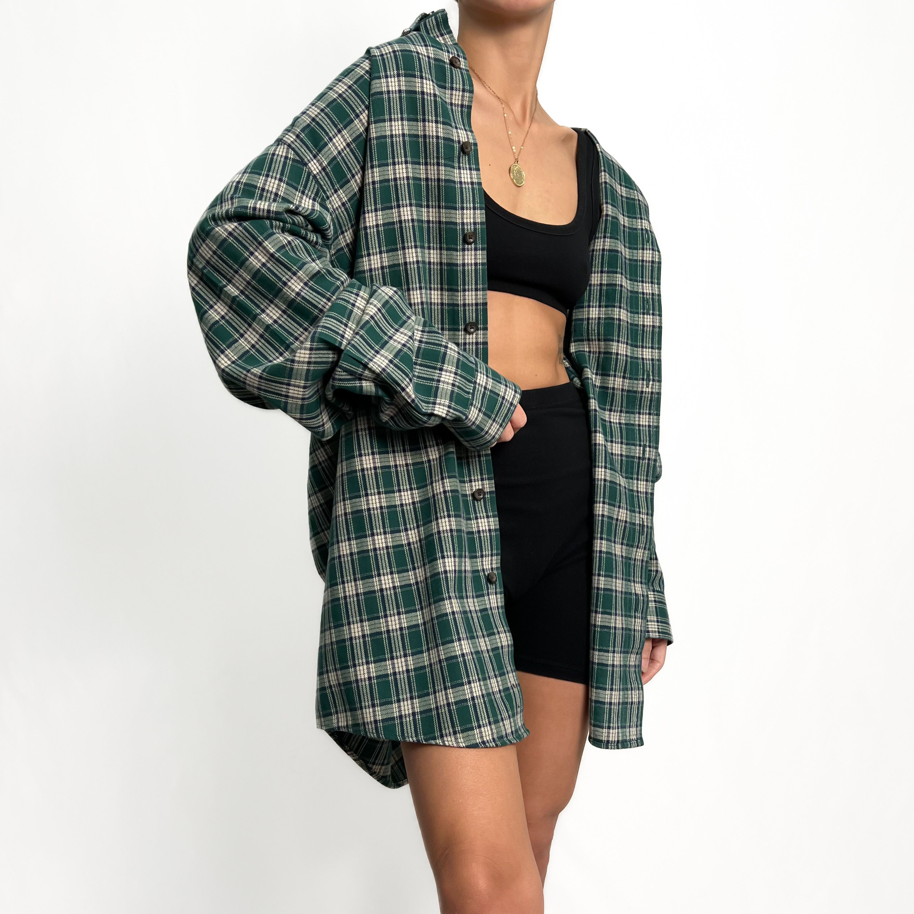 Hunter L.L. Bean Plaid Button Up S-L