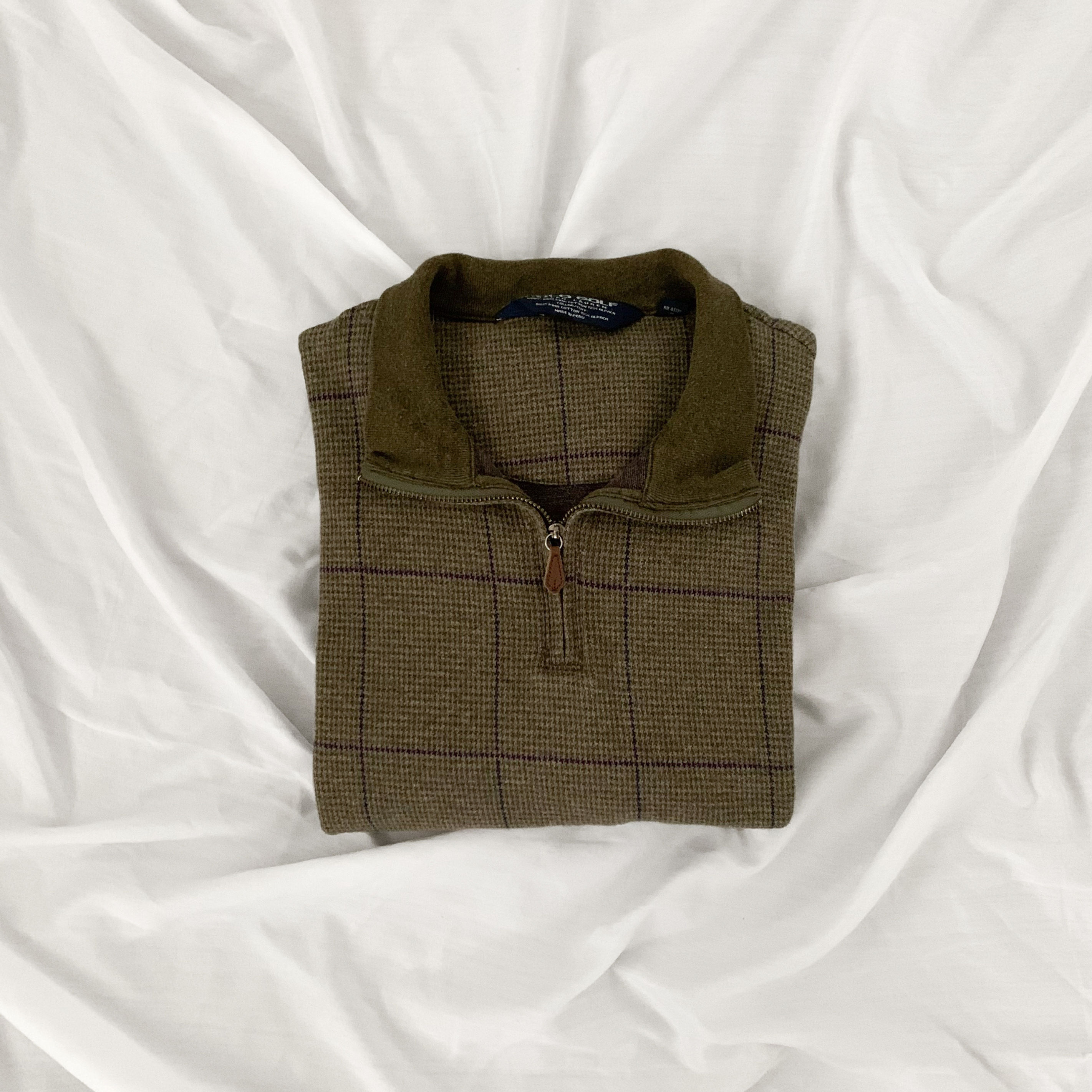 Olive Brown Polo Ralph Lauren Half-Zip XS-L