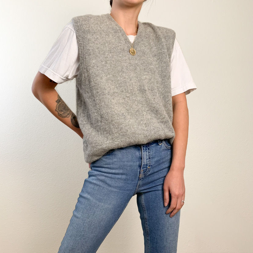 Gray Sweater Vest