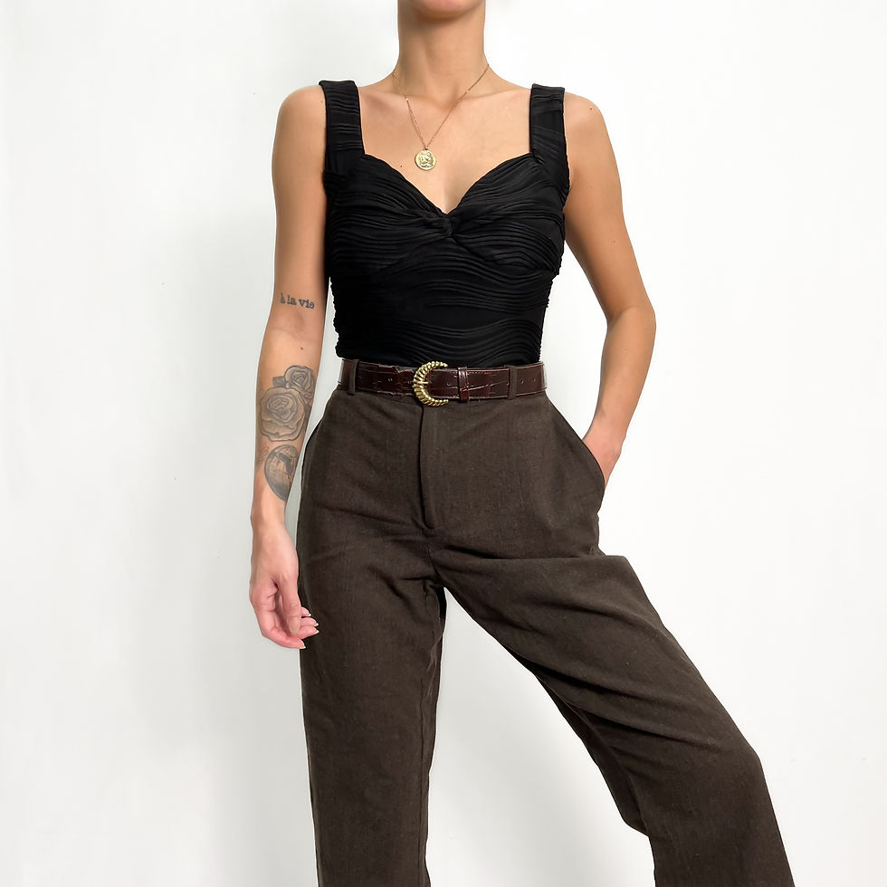 Onyx Textured Stretch Tank XS-M