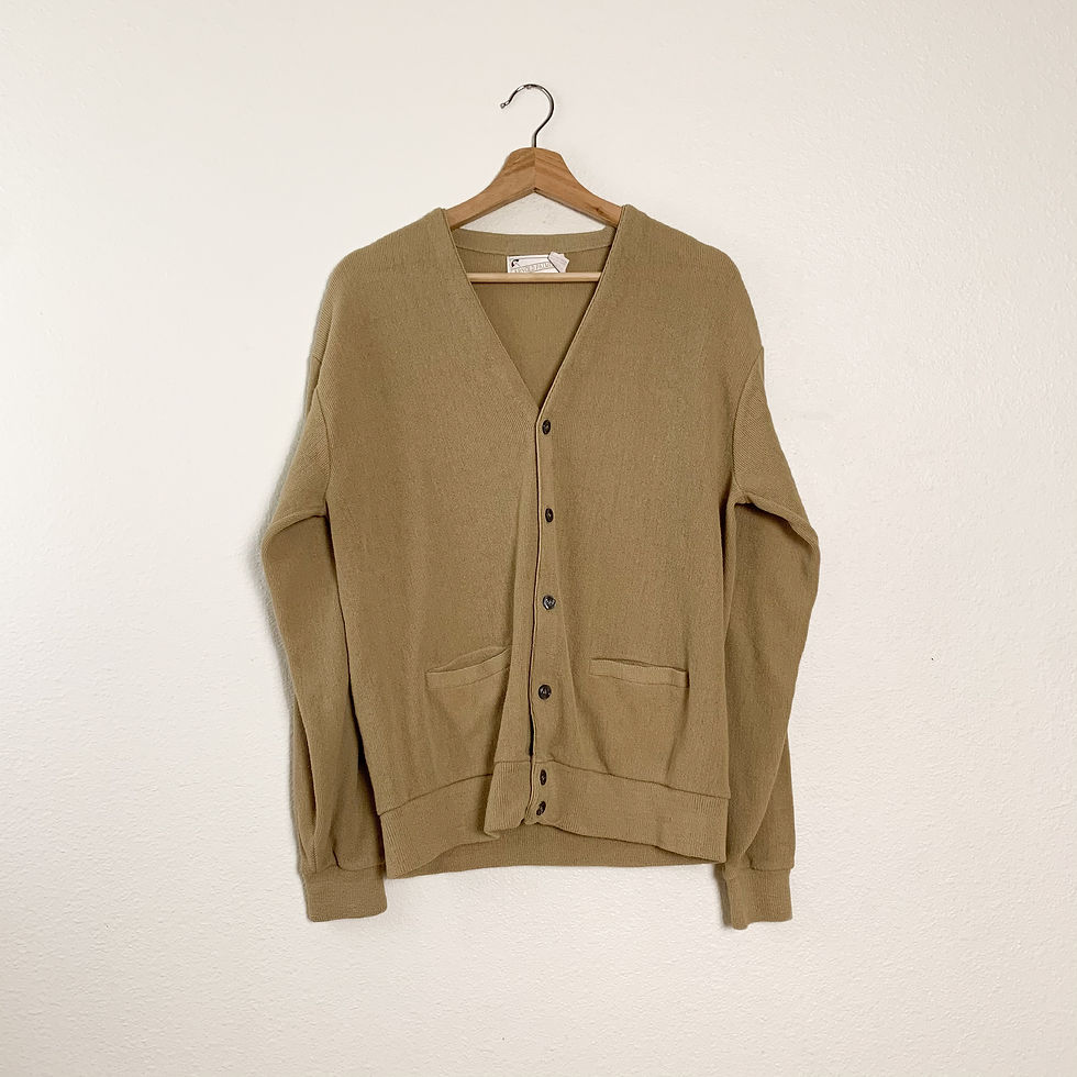 Tan Knit Cardigan XS-L