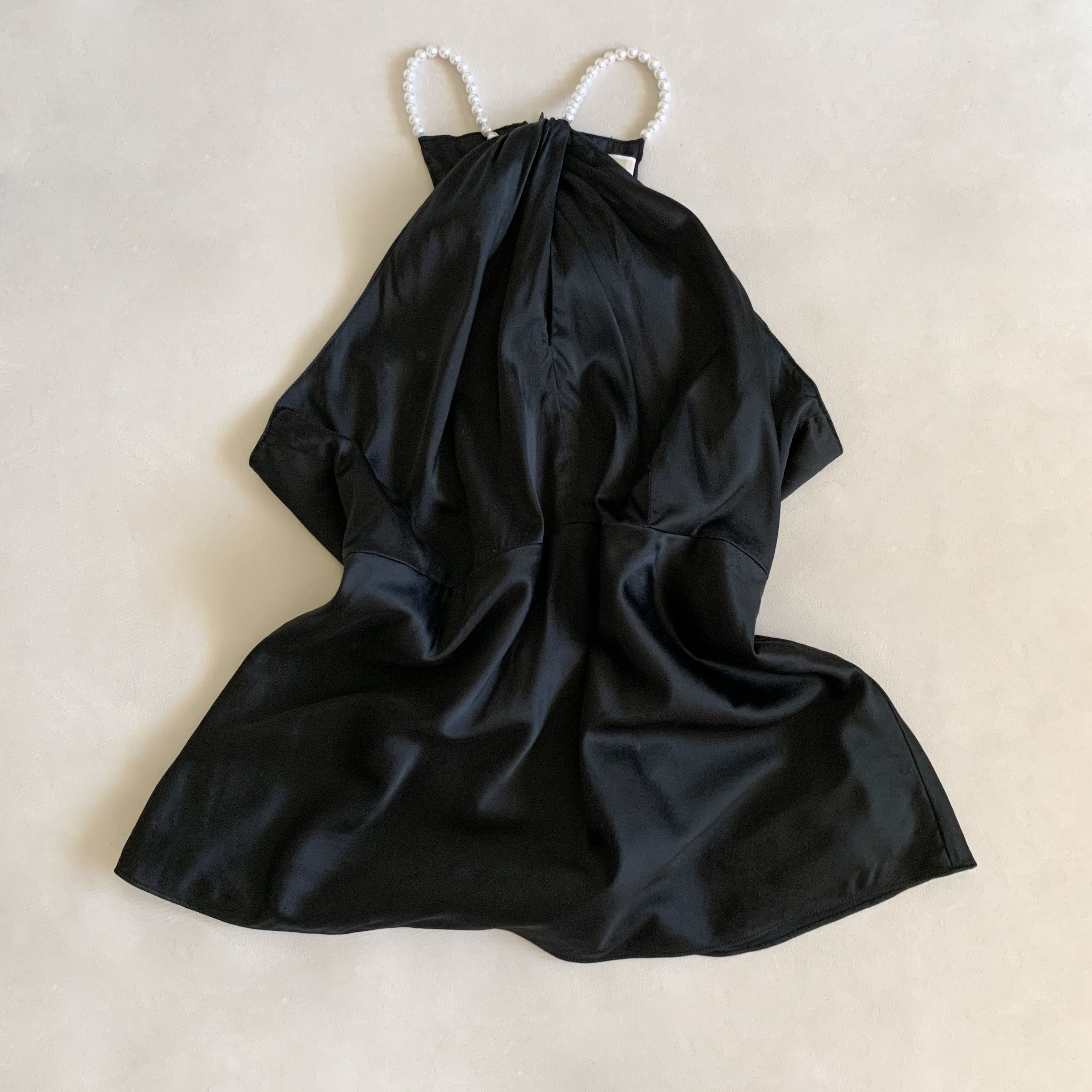 MK Onyx Pearl Silk High Neck Top