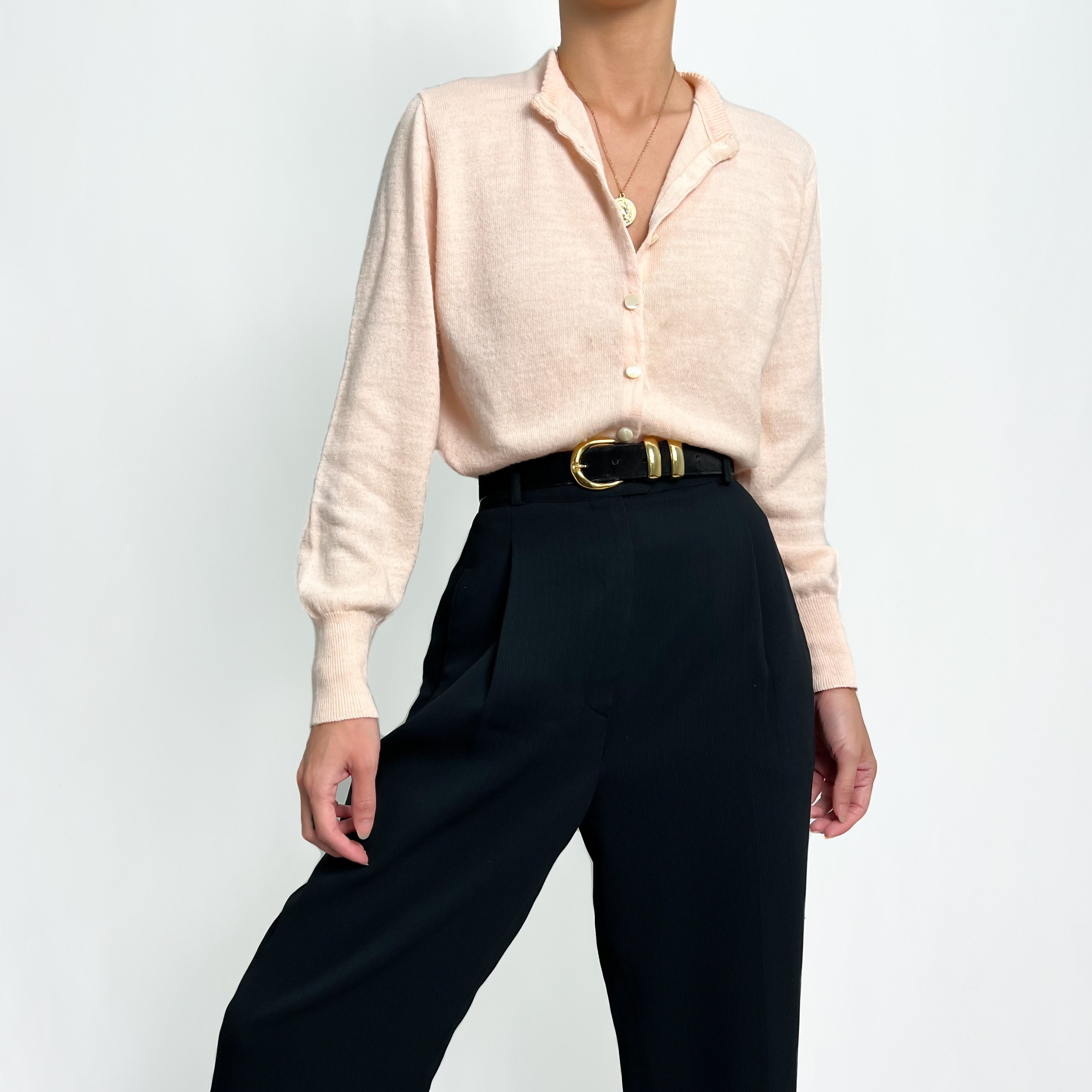 Pale Peach Cardigan XS-S