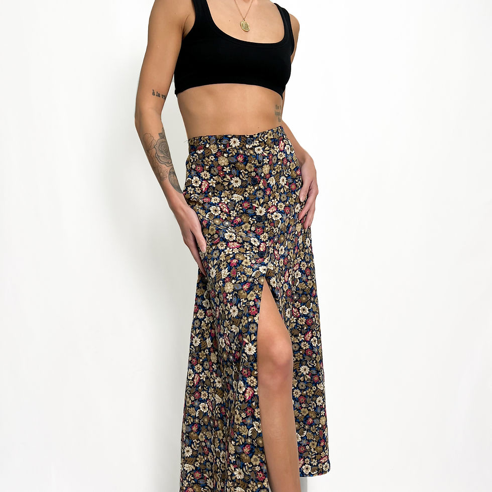 Floral Midi/Maxi Skirt 30"-31"