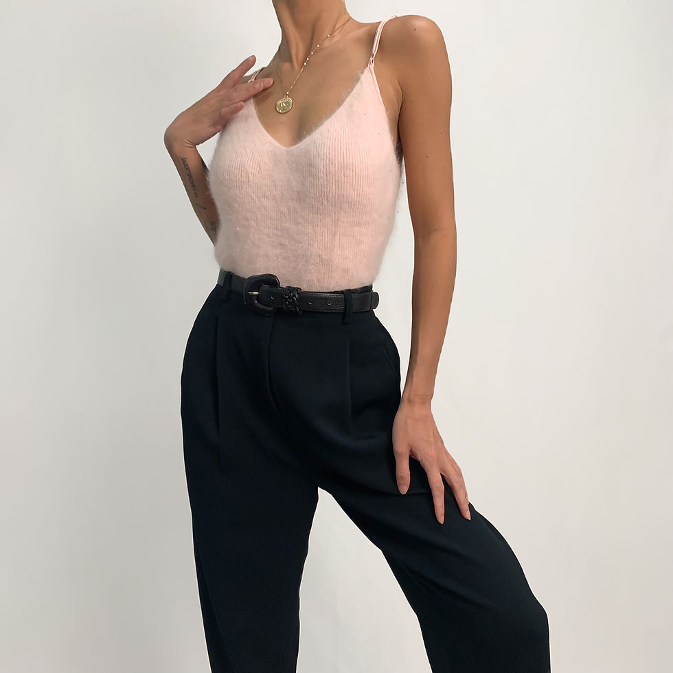 Blush Ralph Lauren Angora Blend Cami S-L