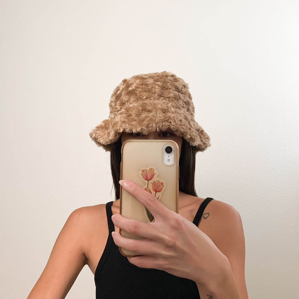 Beige Teddy Cloche