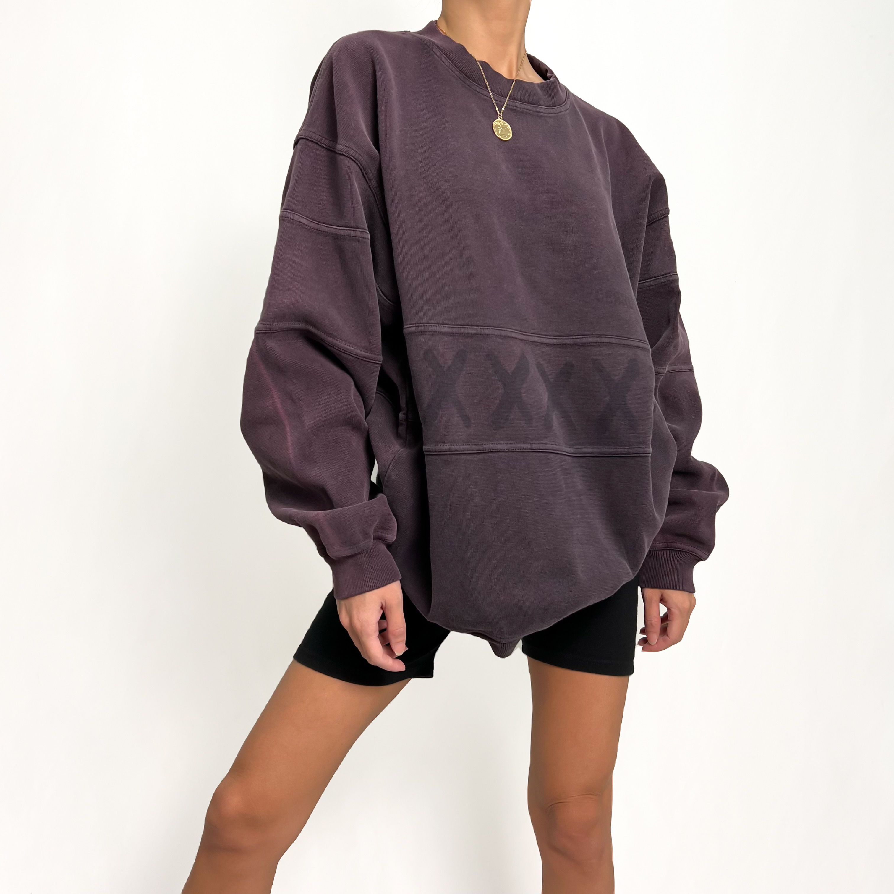 Washed Purple Crewneck Sweatshirt XS-L