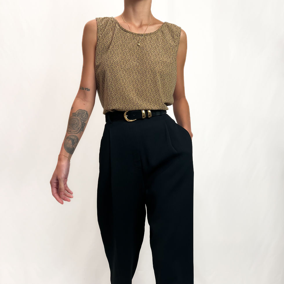 Camel Speckled Tank XS-M