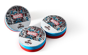 ブロッシュ　パブスト&マーベル　キャプテンアメリカ　限定ポマード BROSH POMADEにマーベルのキャプテン・アメリカをデザインした