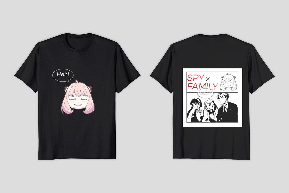 Spy x Family (Black Tshirt)
