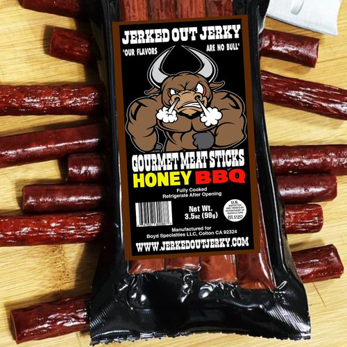 Honey BBQ Meat Sticks Jerked Out Jerky