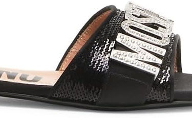 MOSCHINO
Sequin & Crystal-Embellished Mules