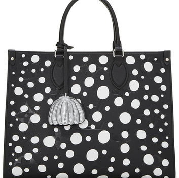 Louis Vuitton Pre-Loved LV x YK Black Empreinte Giant Monogram On The Go MM, Black