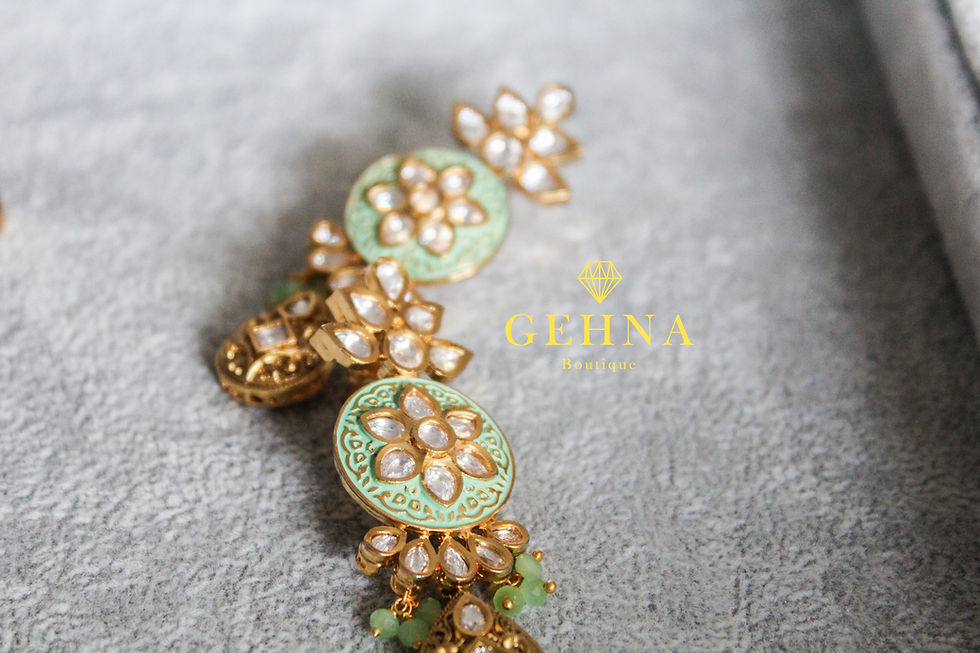 Hình thu nhỏ: Tomaya Pachi Kundan Set