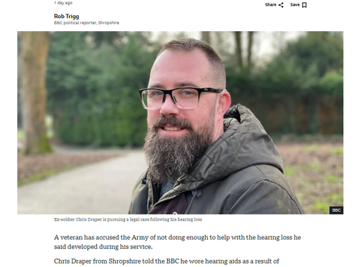 Army only paid me £5k for my combat hearing loss