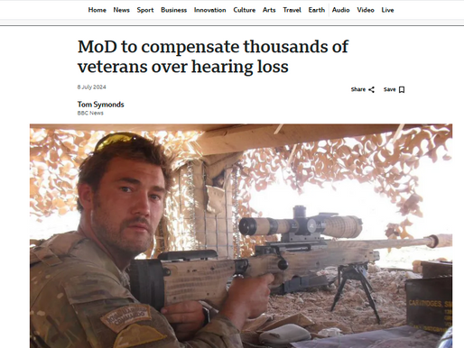 MoD to compensate thousands of veterans over hearing loss