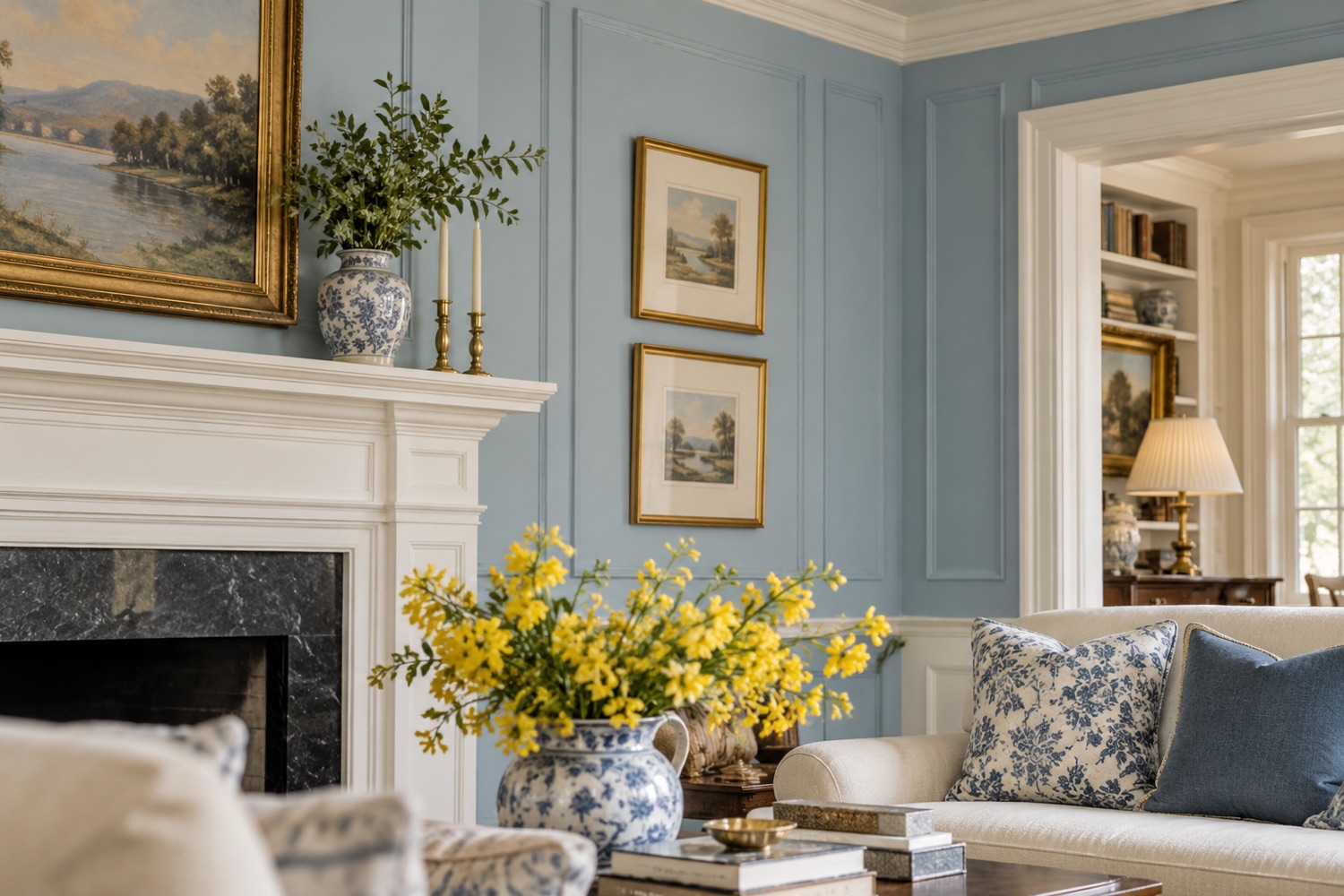Beautifully finished Connecticut home interior and colors