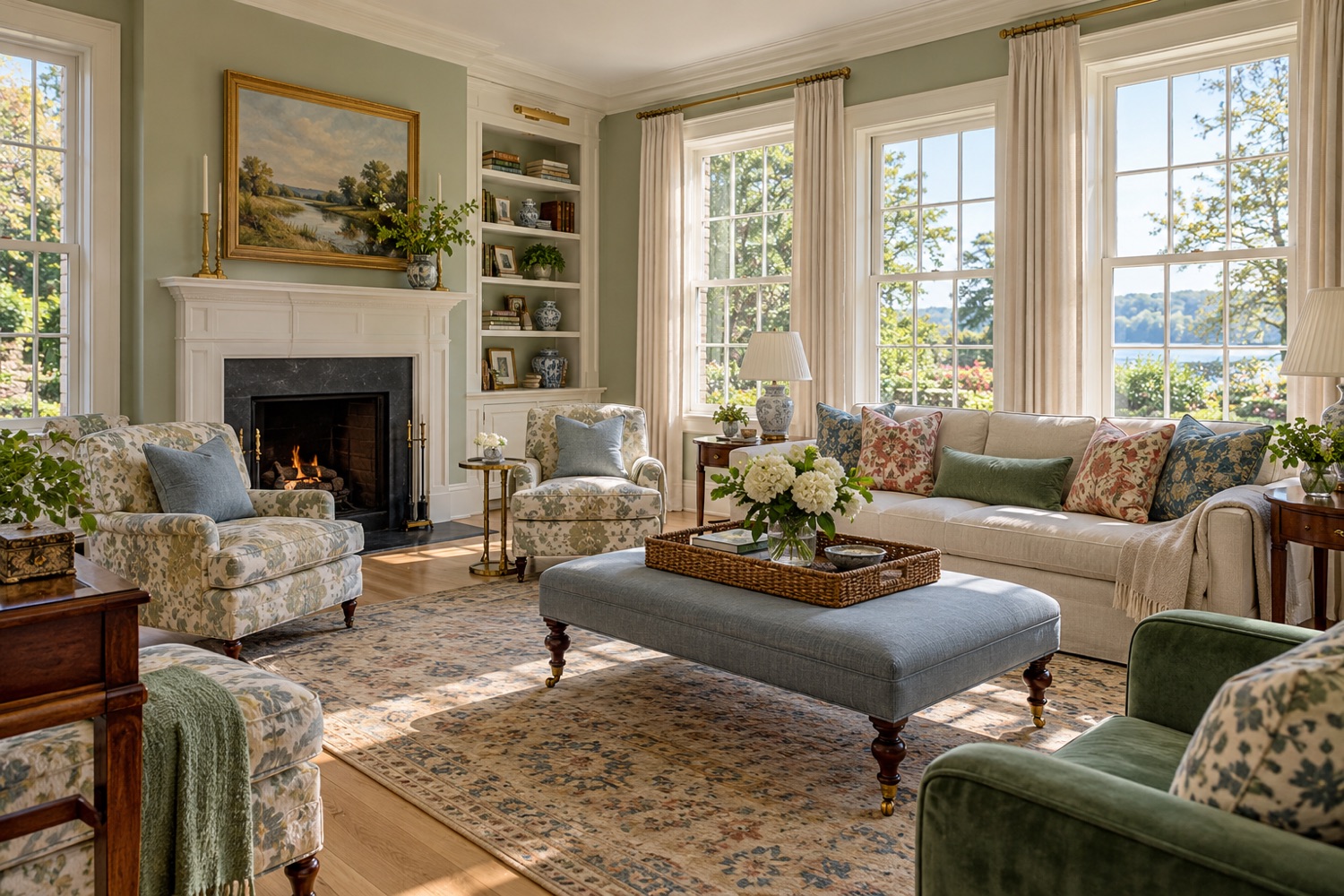 Beautifully finished Connecticut home interior and colors