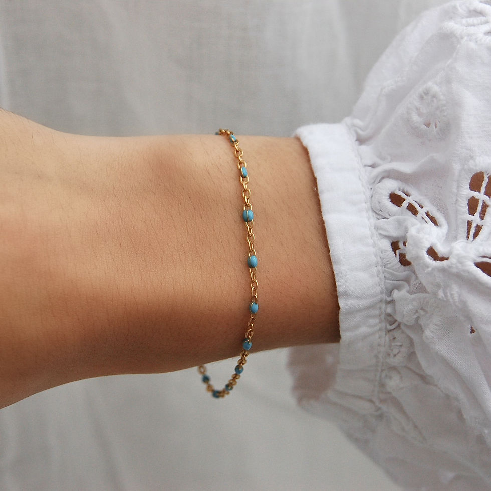 Thumbnail: Bijou bracelet en acier inoxydable fait main, à Paris