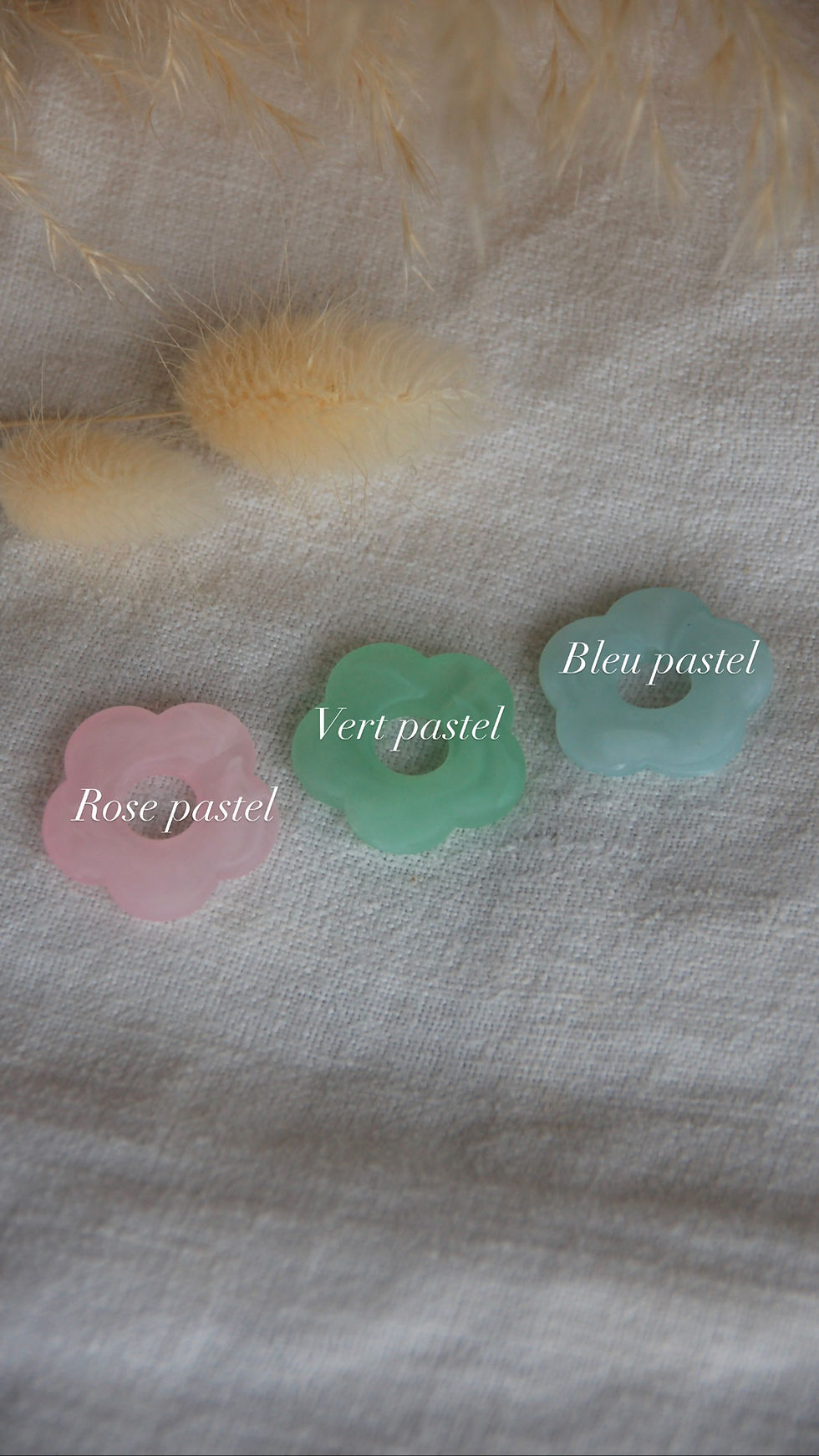 Miniature : Boucles d'oreilles en acier inoxydable, faites main, colorées, résistent à l'eau, pas chères, légères