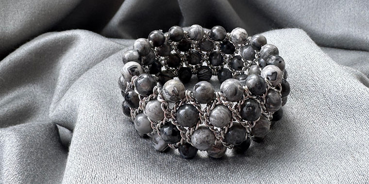 Maison Taslar - autre perspective du bracelet jaspe