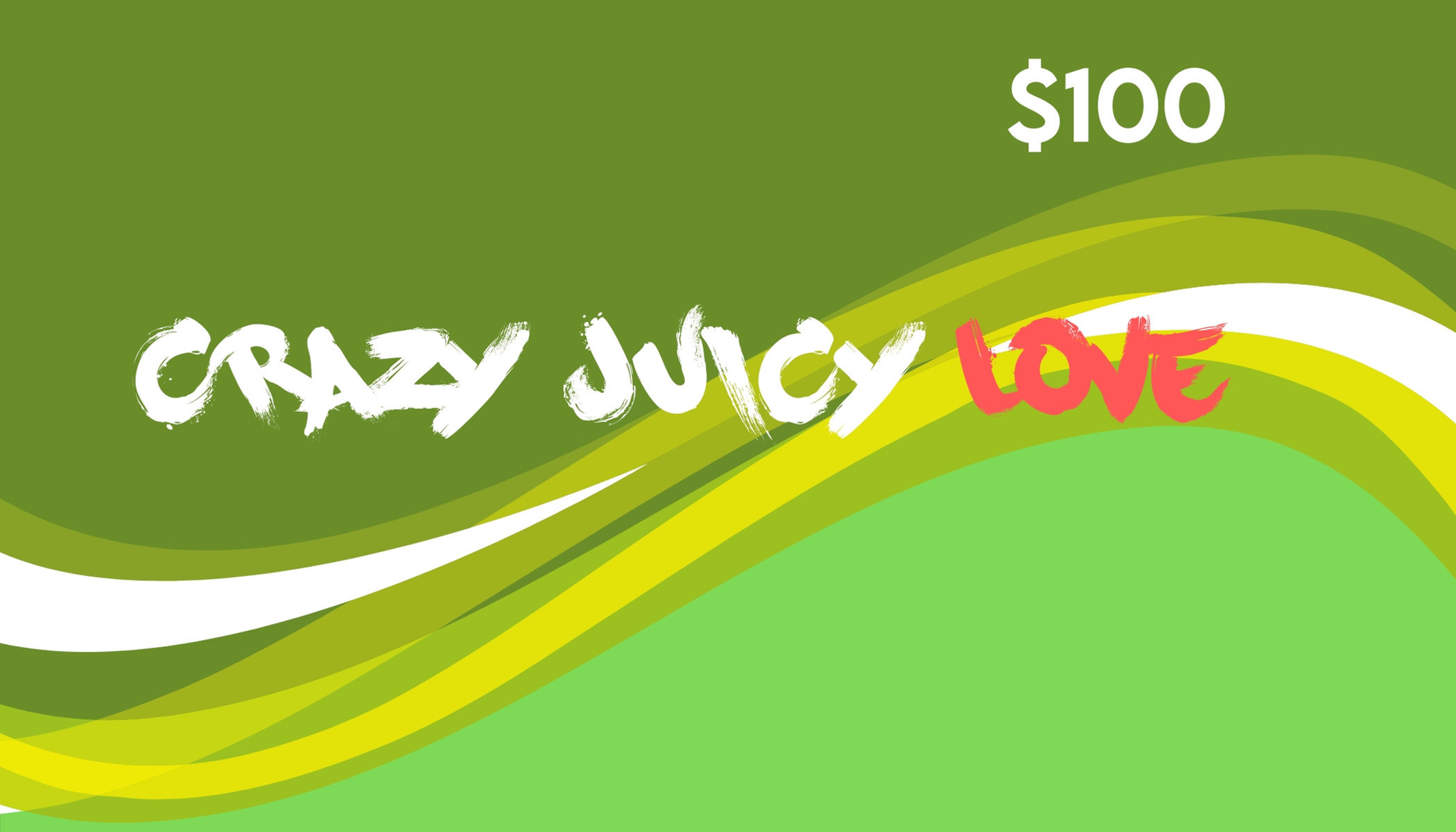 $100 gift card (green juice)