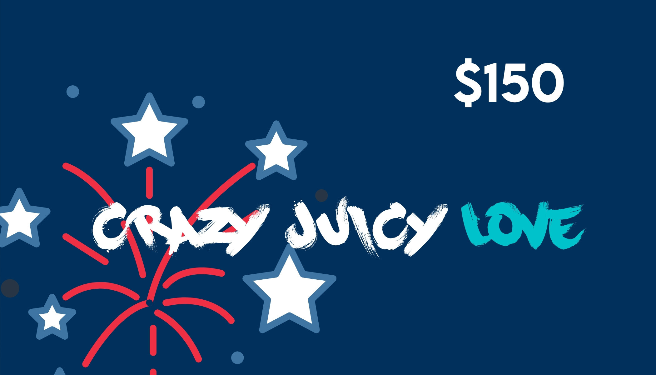 $150 gift card (stars)