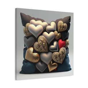 Pillow of the metal hearts