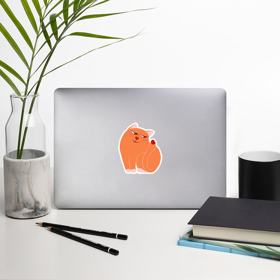 Thumbnail: Bubble-free stickers "Tailing the love"