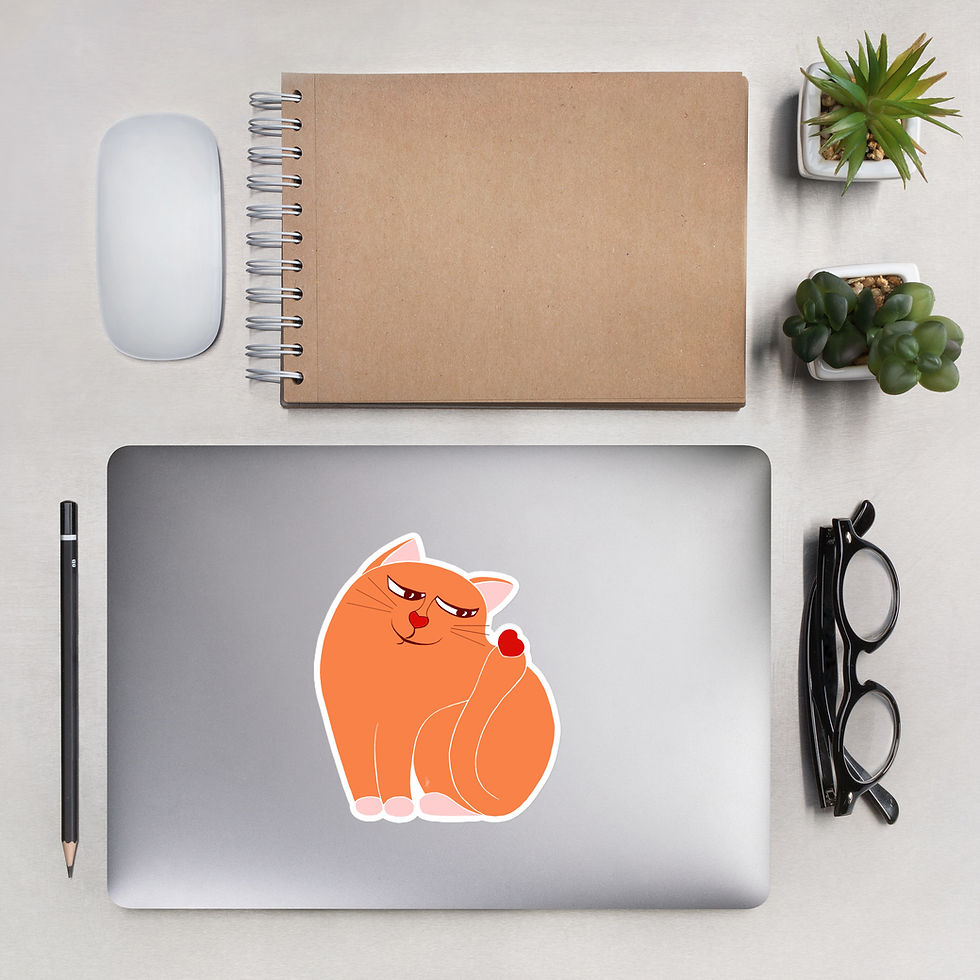 Thumbnail: Bubble-free stickers "Tailing the love"