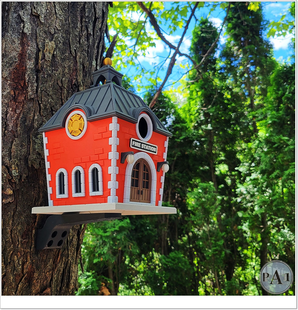 Thumbnail: Fire Station Birdhouse