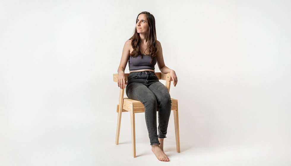 Mai Cohen on the SLIDE-IN CHAIR