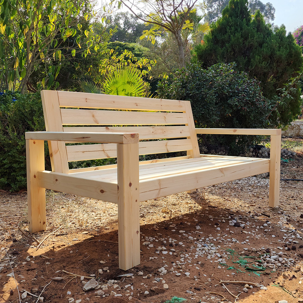 Bench seating area