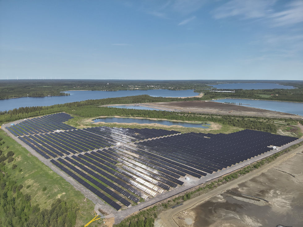 Callio-aurinkopuisto Pyhäjärvellä @Solarigo Systems Oy