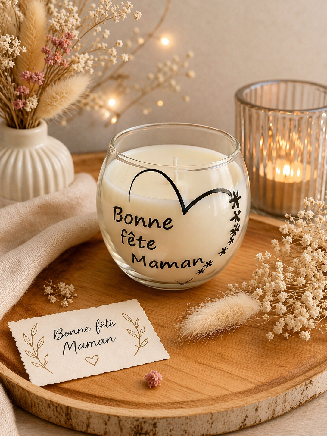 🕯️ Bougie parfumée – Bonne Fête Maman (Secret d’Amour)