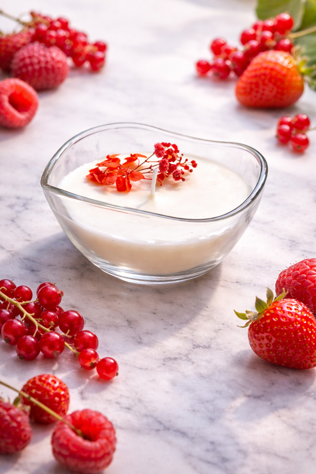 Bougie parfumée artisanale – Fruits Rouges