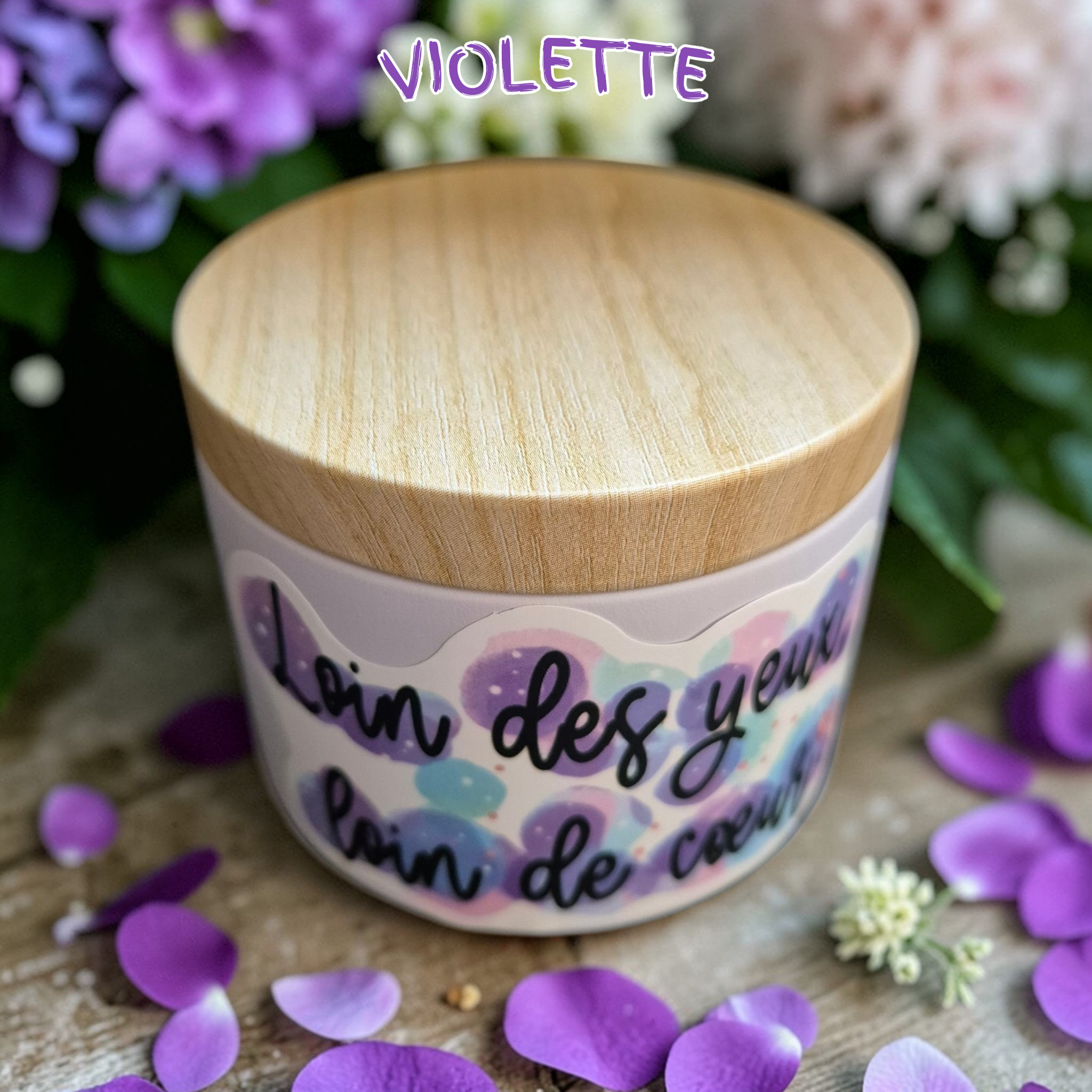 💜 Bougie parfumée – Violette