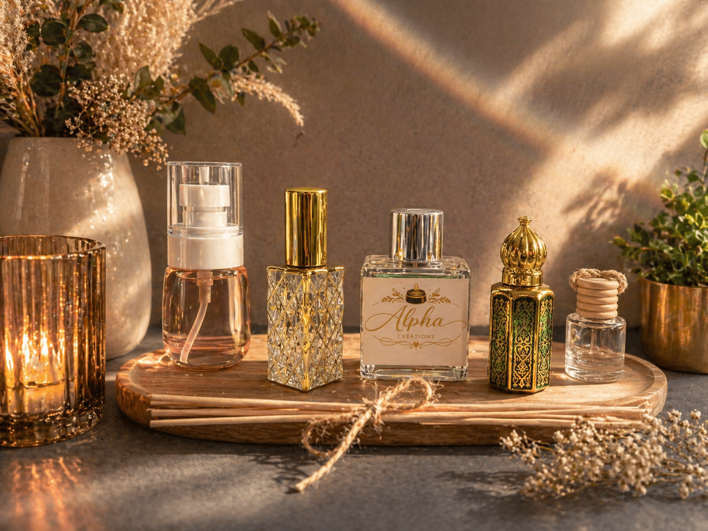 🌿 Spray d’intérieur & Parfums – Collection Alpha Créations