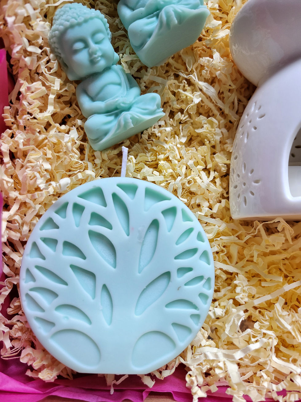 Miniature : Coffret zen bougies Bouddha – Brûle-parfum céramique & décorations spirituelles 