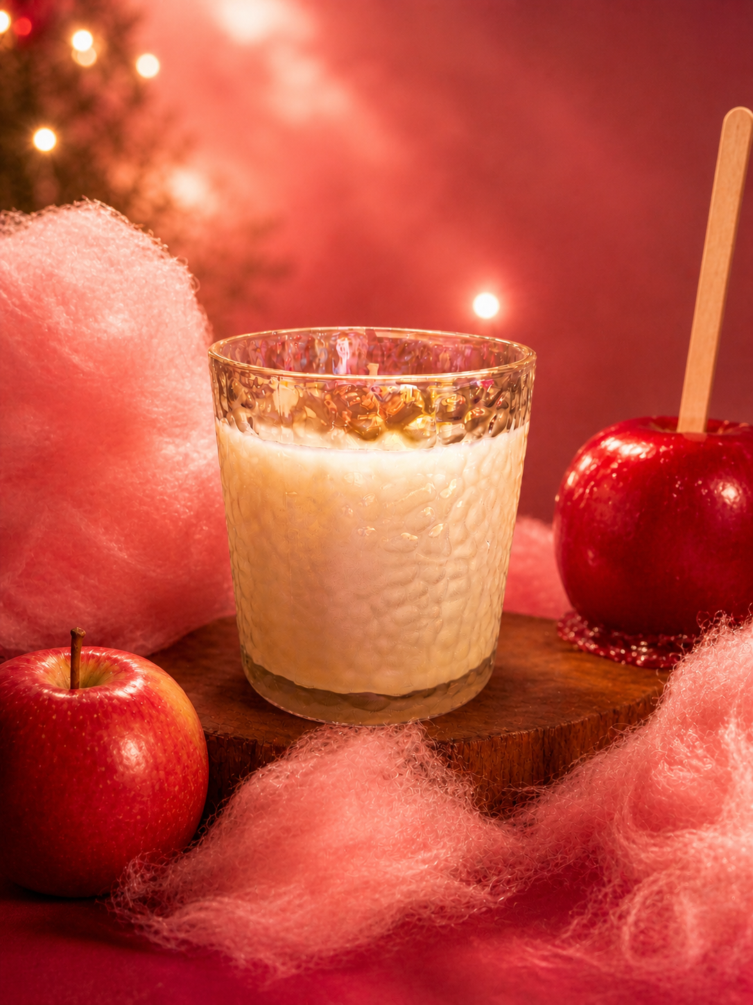 🍭 Fiche Produit – Bougie Parfumée Barbe à Papa / Red Apple