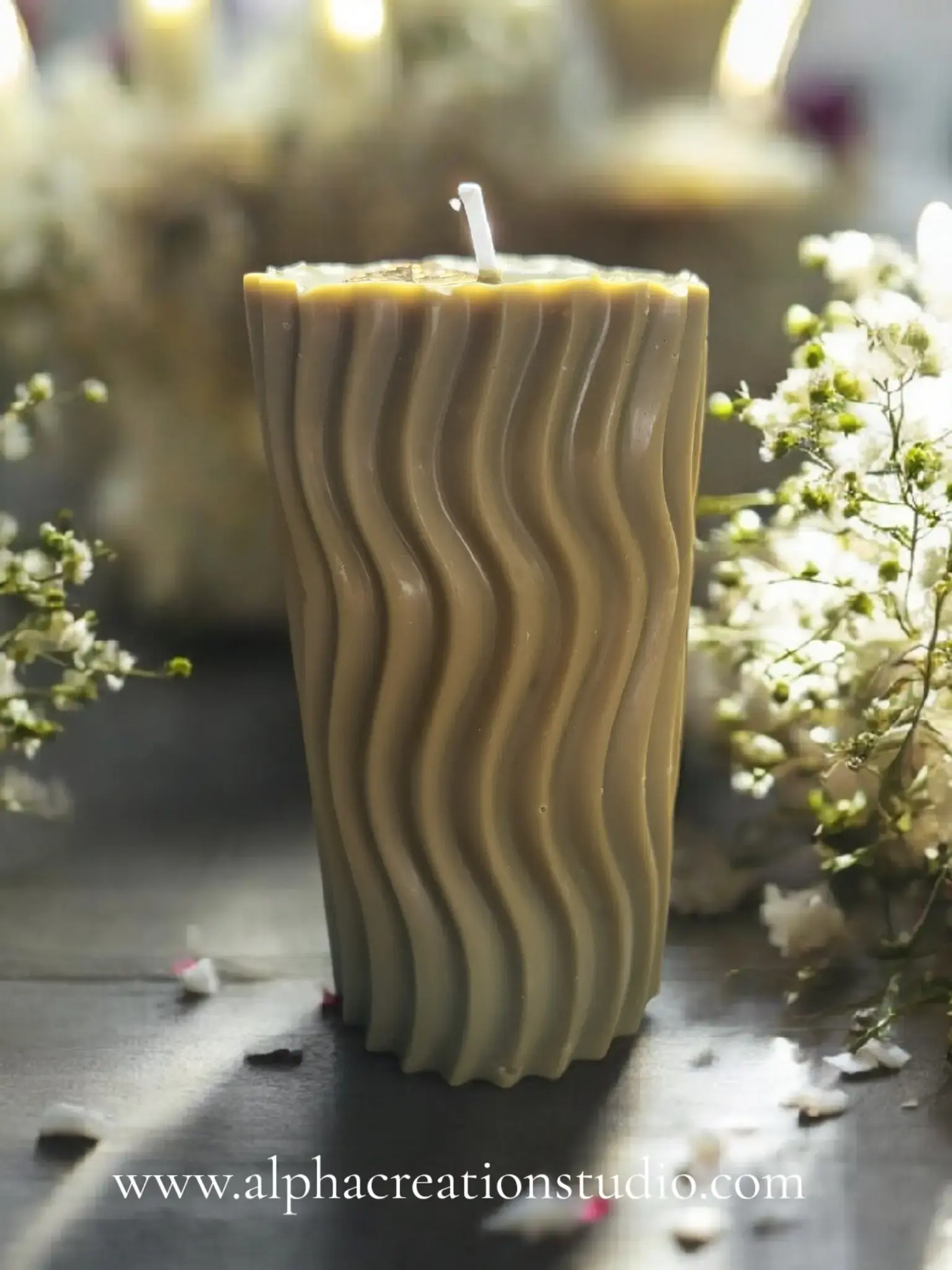 ✨ Bougie artisanale parfumée – Santal Musc | Fabrication française