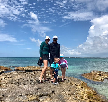 Founder and CEO Sam Hasbrouck with his wife and two children