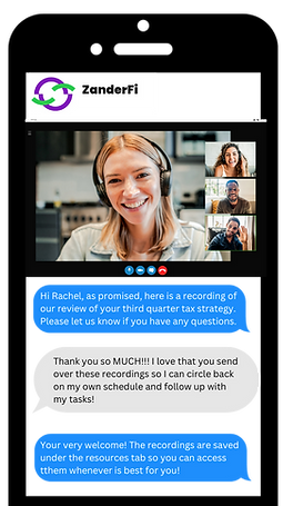 Hi Rachel, as promised, here is a recording of our review of your third quarter tax strate