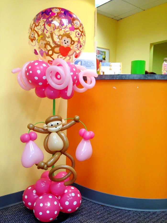 Monkey Balloon Column | DC | Balloon Zoom