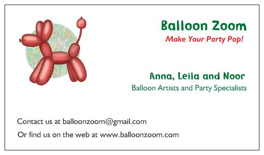 Designing a Kids' Business Card