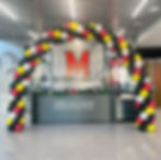 Medium Balloon Arch for University Events | Balloon Zoom | DMV DC MD VA