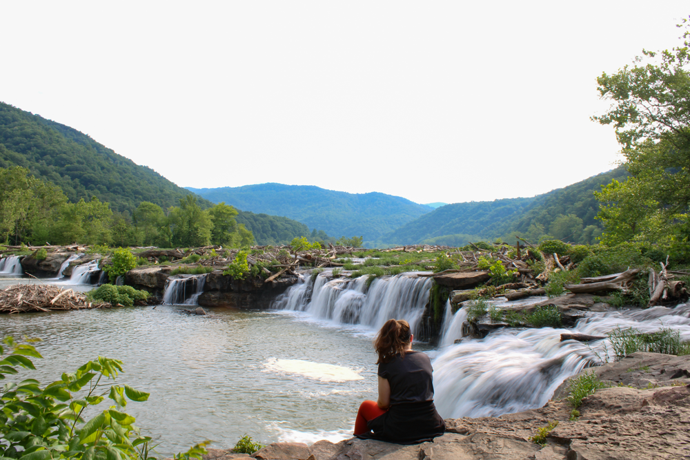 Waterfall at New River Gorge National Park