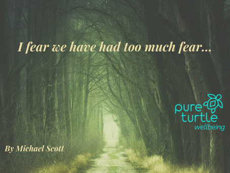 I fear we have had too much fear...