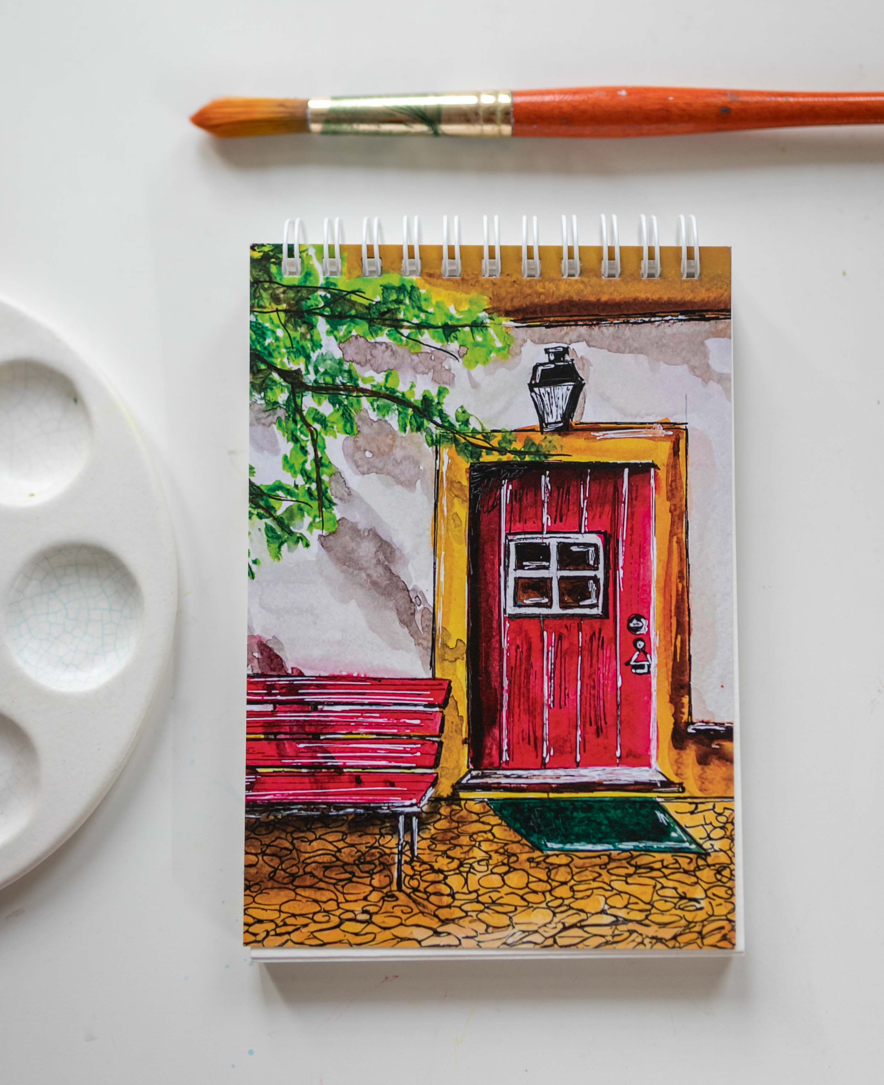 Red Door Pocket Sketchbook - 300 GSM